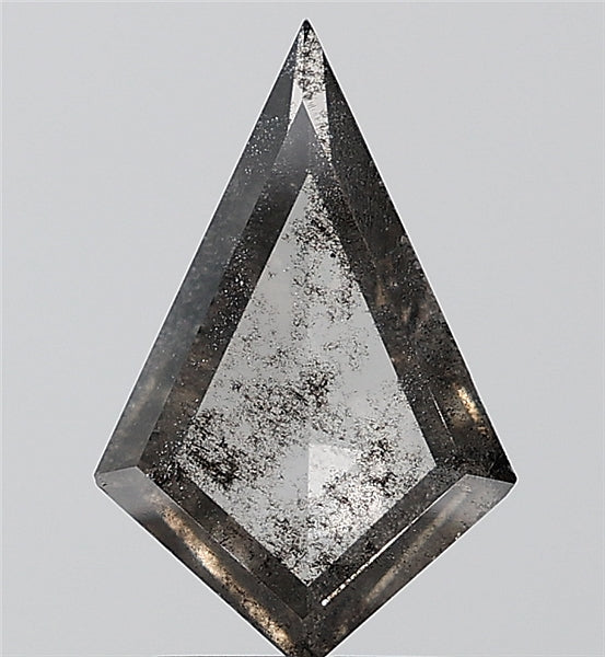 1.39 ct. kite Stepcut Salt and pepper Lab Grown Diamond