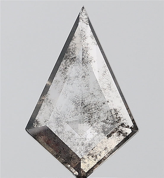 1.39 ct. kite Stepcut Salt and pepper Lab Grown Diamond