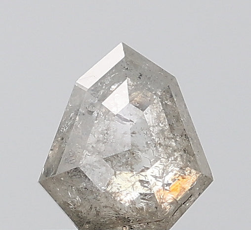 0.83 ct. Shield Stepcut Natural Salt and pepper Diamond