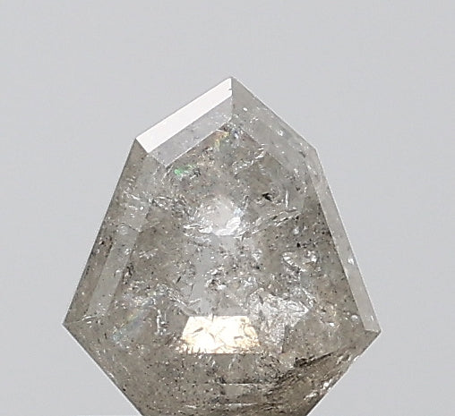 0.83 ct. Shield Stepcut Natural Salt and pepper Diamond