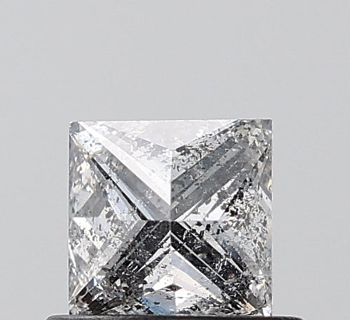 0.60 ct. Princess Cut Natural Salt and pepper Diamond