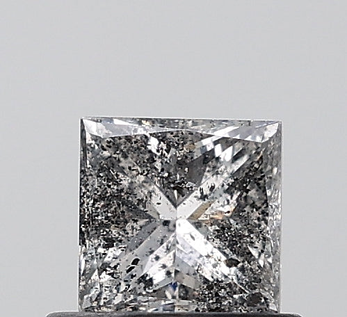 0.60 ct. Princess Cut Natural Salt and pepper Diamond