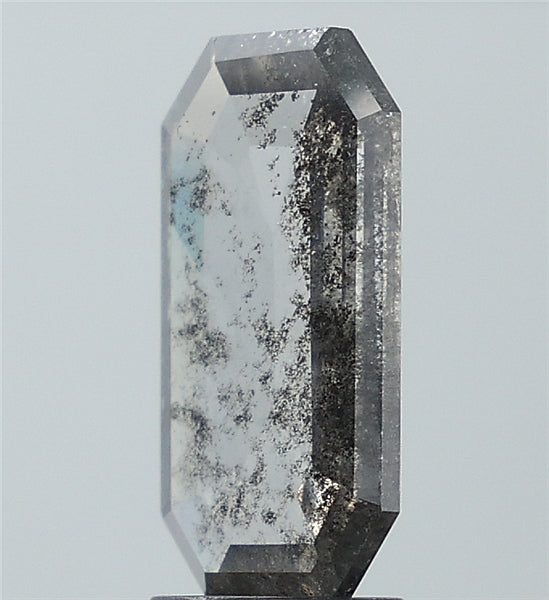 2.38 ct. Emrald Stepcut Salt and pepper Lab Grown Diamond