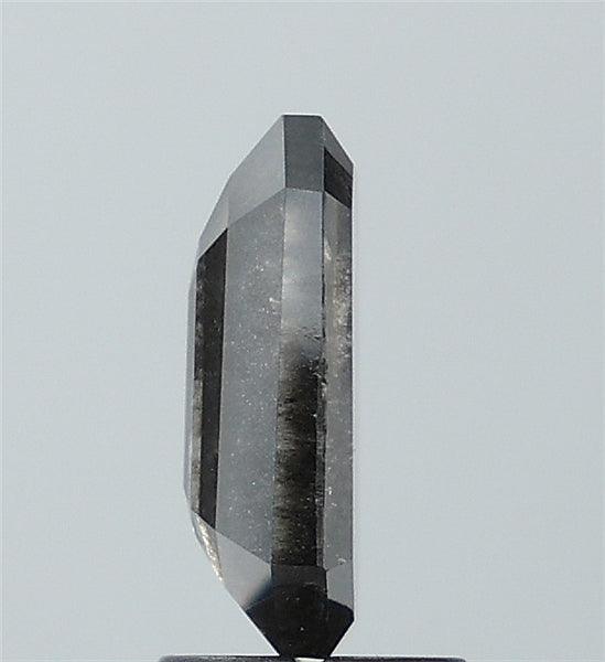 2.31 ct. Emrald Stepcut Salt and pepper Lab Grown Diamond