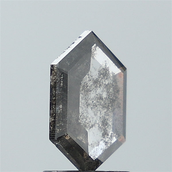 1.15 ct. Hexagon Stepcut Salt and pepper Lab Grown Diamond