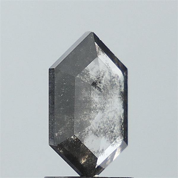 1.15 ct. Hexagon Stepcut Salt and pepper Lab Grown Diamond