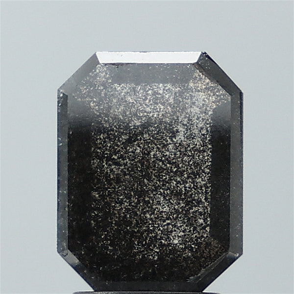1.54 ct. Emrald Stepcut Salt and pepper Lab Grown Diamond