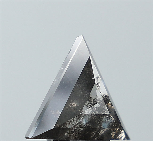 2.50 ct. Triangle Stepcut Salt and pepper Lab Grown Diamond