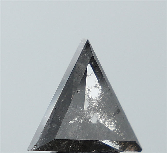 2.50 ct. Triangle Stepcut Salt and pepper Lab Grown Diamond