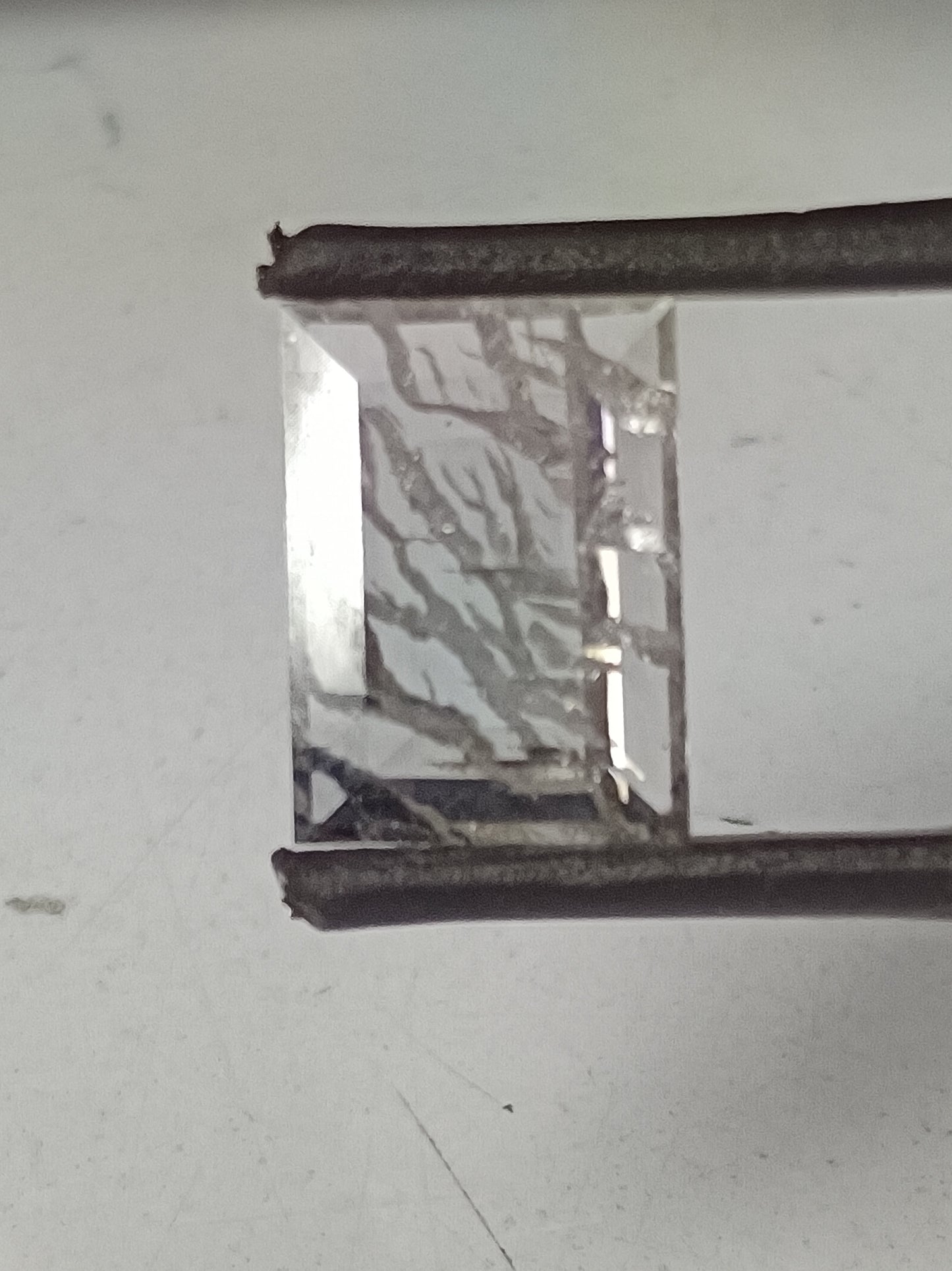 2.19 ct. Rectangle cut Salt and papper fire 🔥 pattern diamond