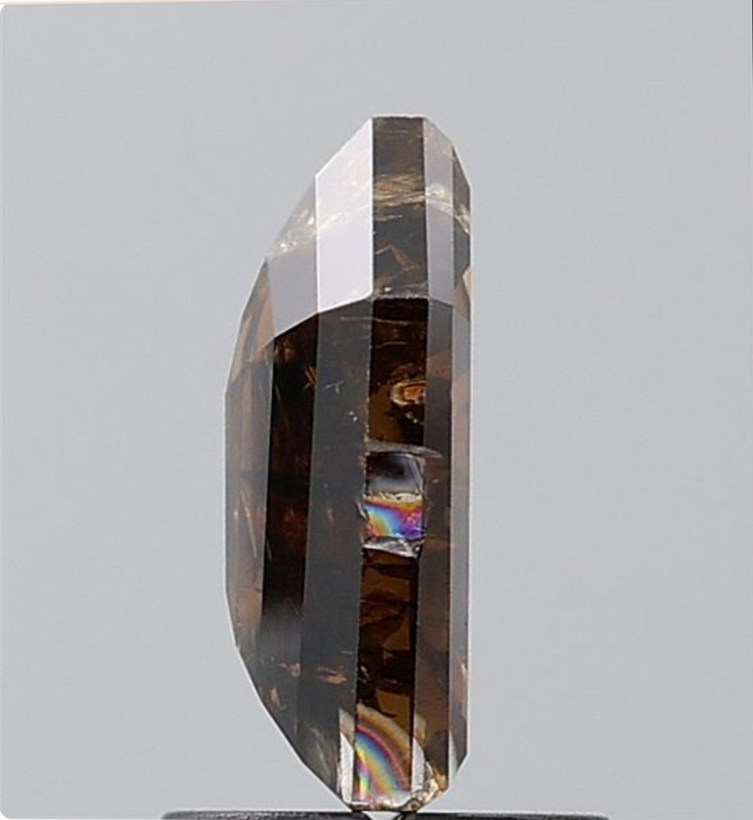 1.73 ct. Shield Stepcut Natural Brown colour Diamond