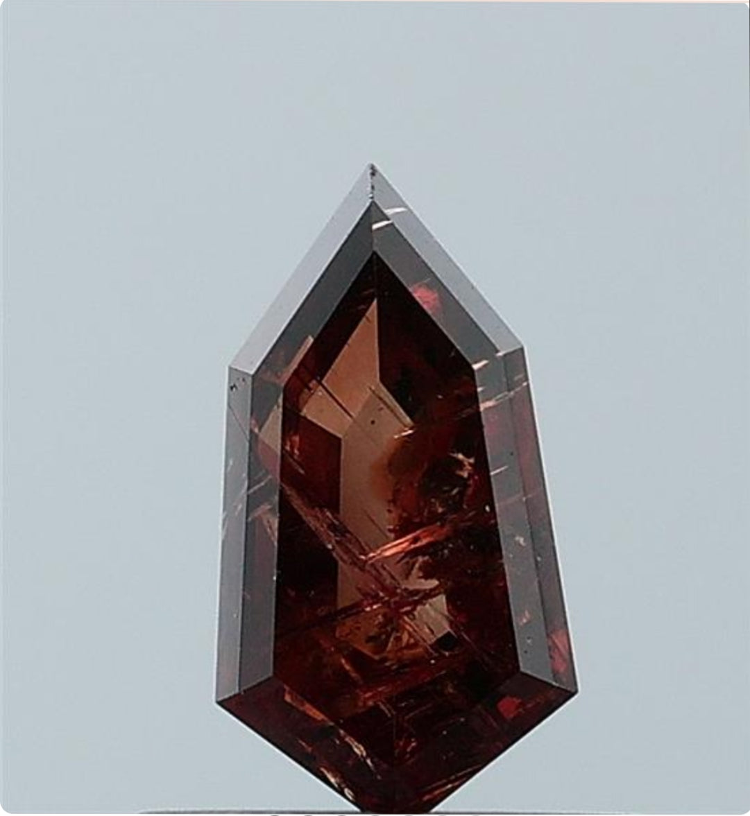 0.75 ct. Shield Stepcut Natural Fancy Brown Colour Diamond