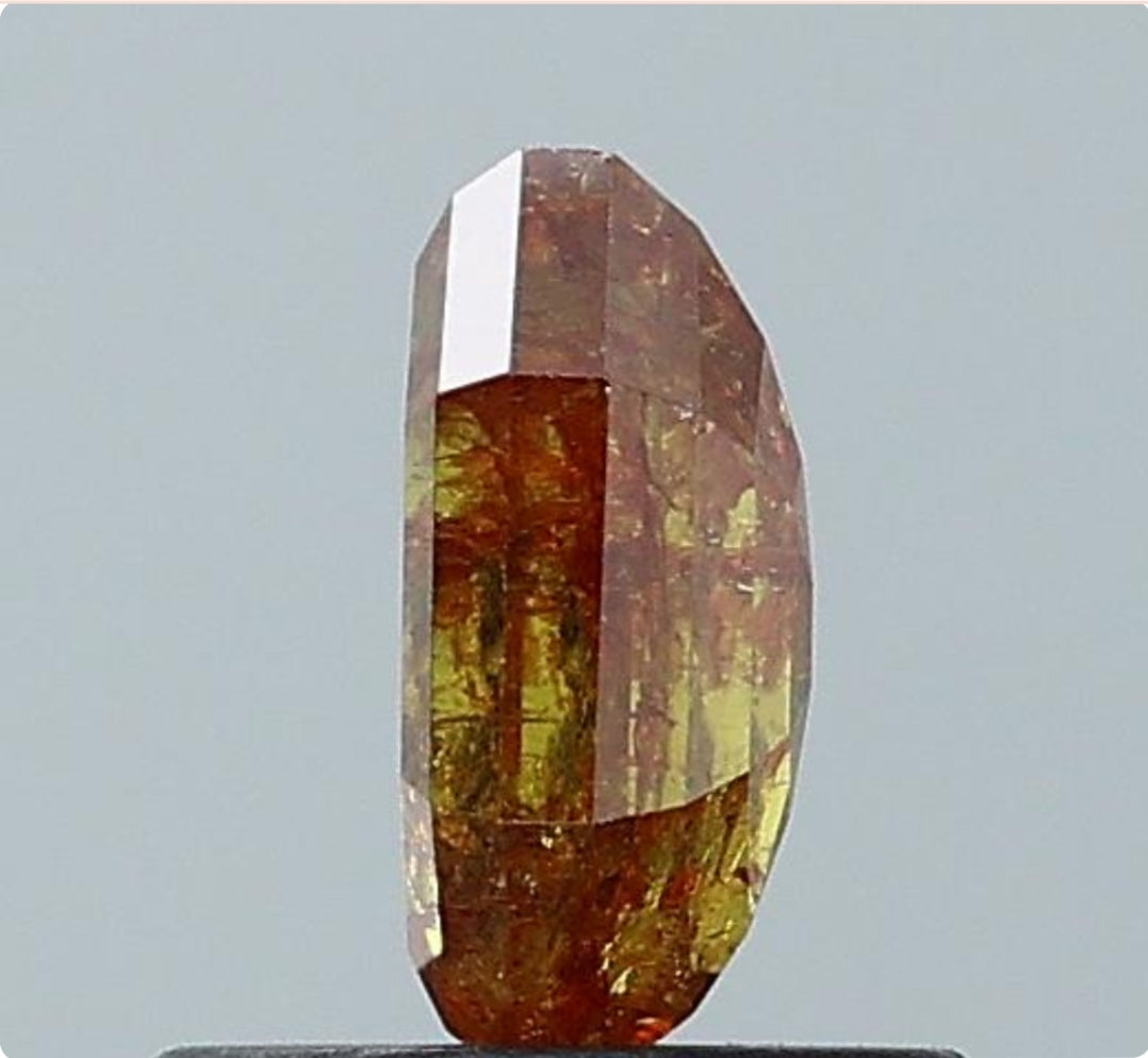 0.76 ct. Hexagon Stepcut Natural Red Colour Diamond
