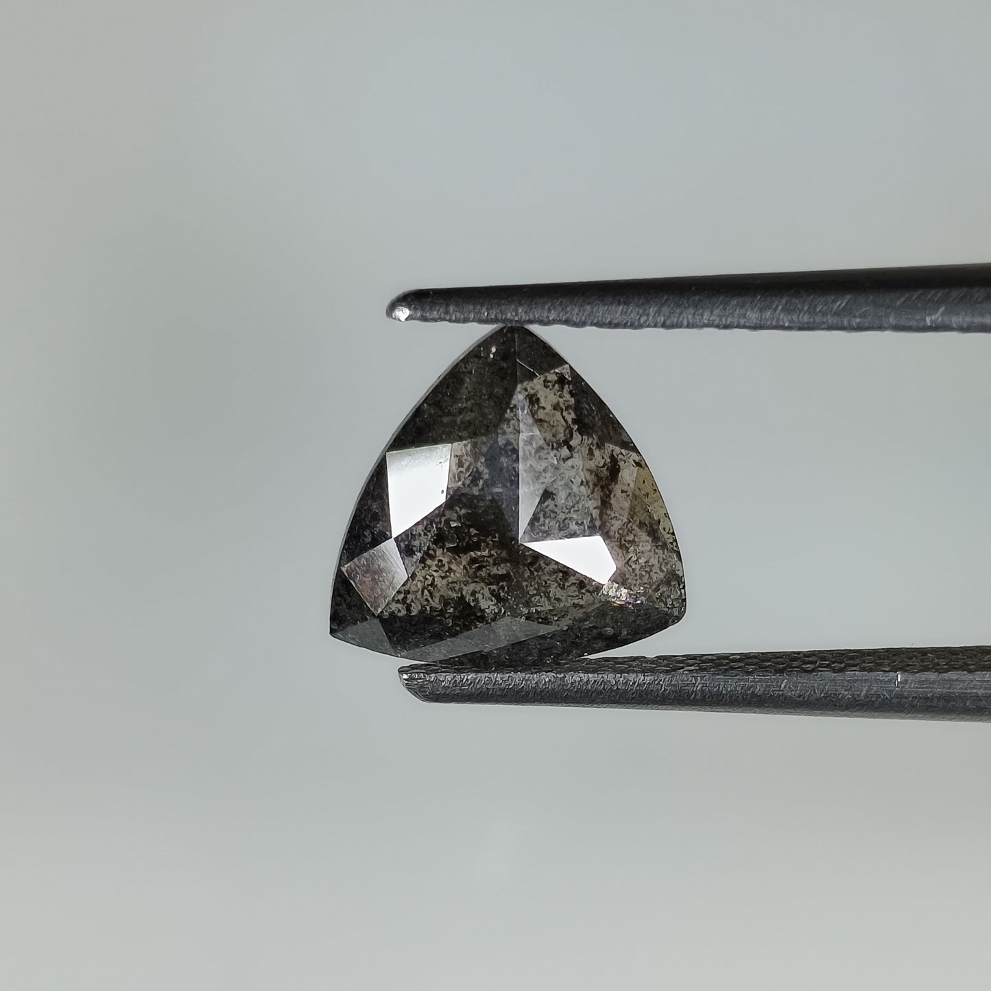 2.13 Ct.  Trillion Rosecut Natural Salt and papper Rosecut Diamond