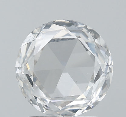 1.70 ct. 8-mm-Round Rose Cut White Lab Grown Diamond