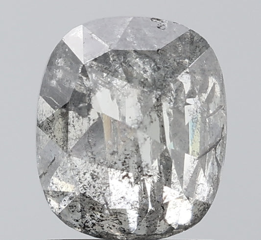 2.06 ct. Oval Rose Cut Natural Salt and pepper Diamond