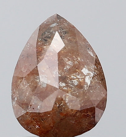 1.18 ct. Pear Rose Cut Natural Red Colour Rustic Diamond