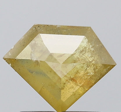 1.03 ct. Pentagon Step Cut Natural yellow Colour Rustic Diamond