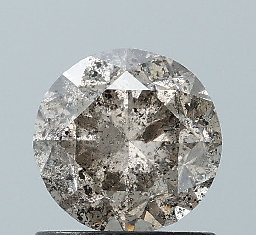 1.03 ct. Round Brilliant Cut Natural Salt and pepper Diamond