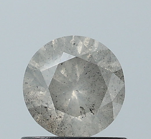 0.72 ct. Round Brilliant Cut Natural Salt and pepper Diamond