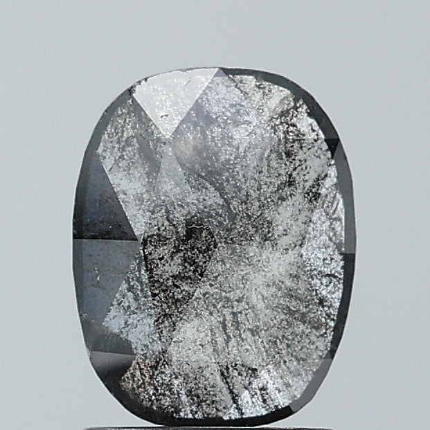 1.02 ct. Oval Rosecut Natural Salt and pepper Diamond