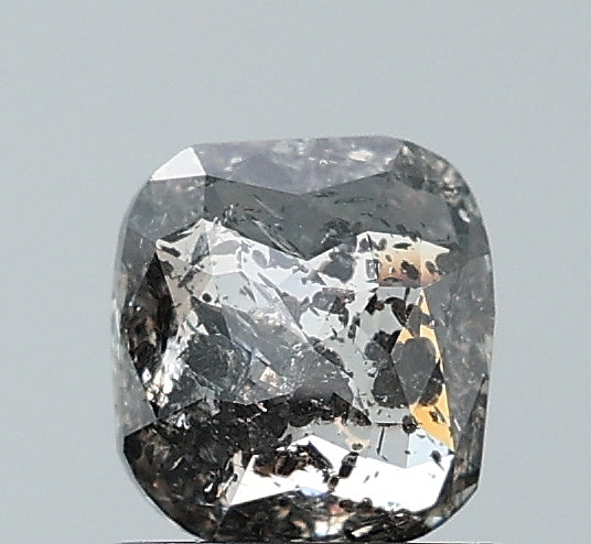 0.95 ct. Cushion Rosecut Natural Salt and pepper Diamond