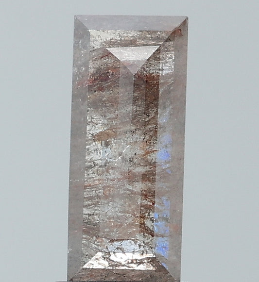 1.27 ct. Baguette Rosecut Natural Salt and pepper Rustic Diamond