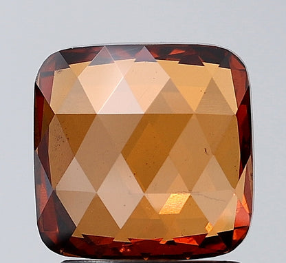 1.73 ct. Square Mat Pattern Cut Lab Grown Red Colour Diamond