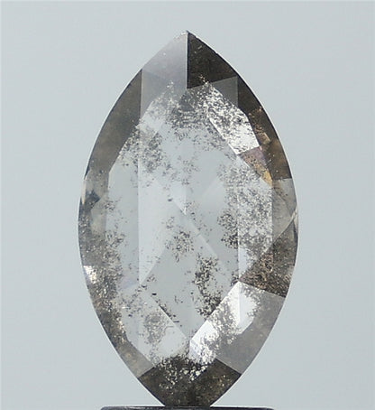 1.68 ct. Marquis Rosecut Salt and pepper Lab Grown Diamond