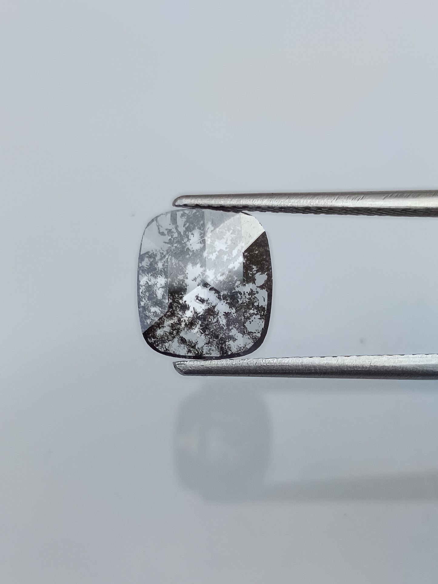 1.73 ct. Cushion Rose CutL Salt and papper Diamond