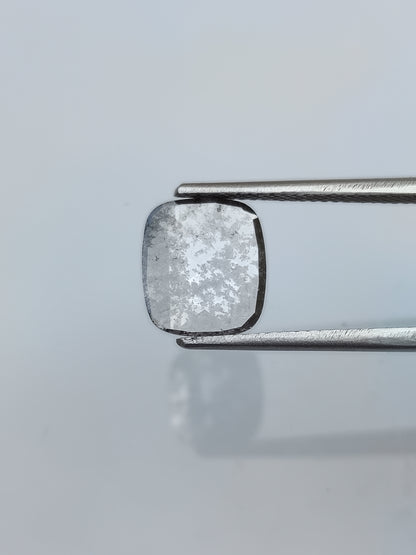 1.73 ct. Cushion Rose CutL Salt and papper Diamond