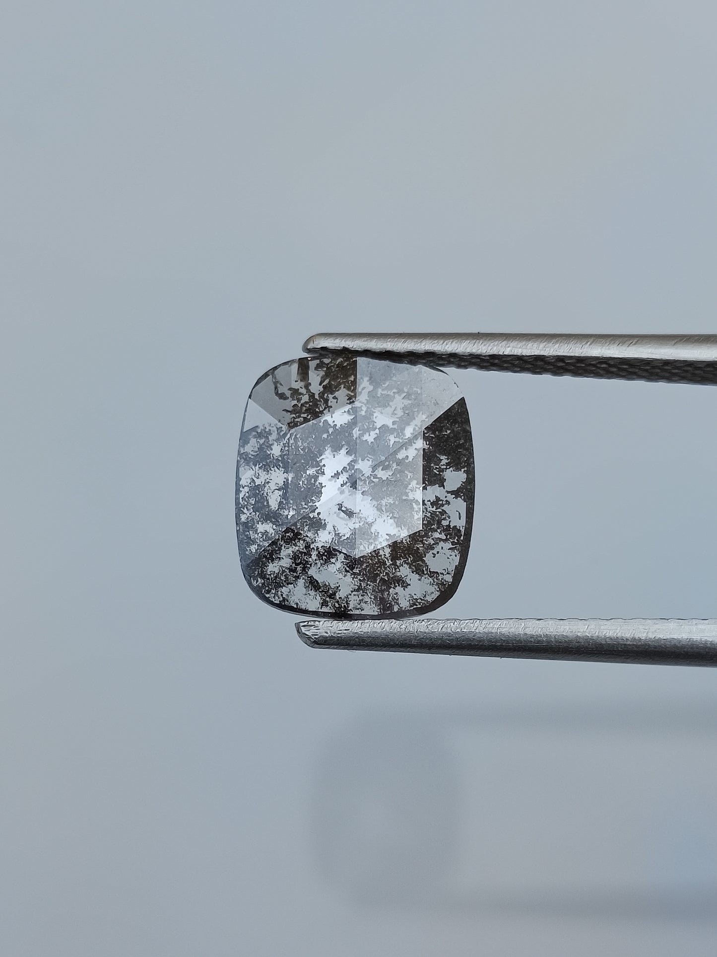 1.73 ct. Cushion Rose CutL Salt and papper Diamond