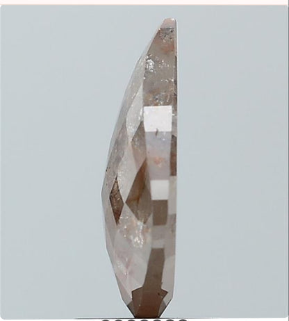 2.56 ct Pear Mat pattern Cut Natural Rustic Diamond