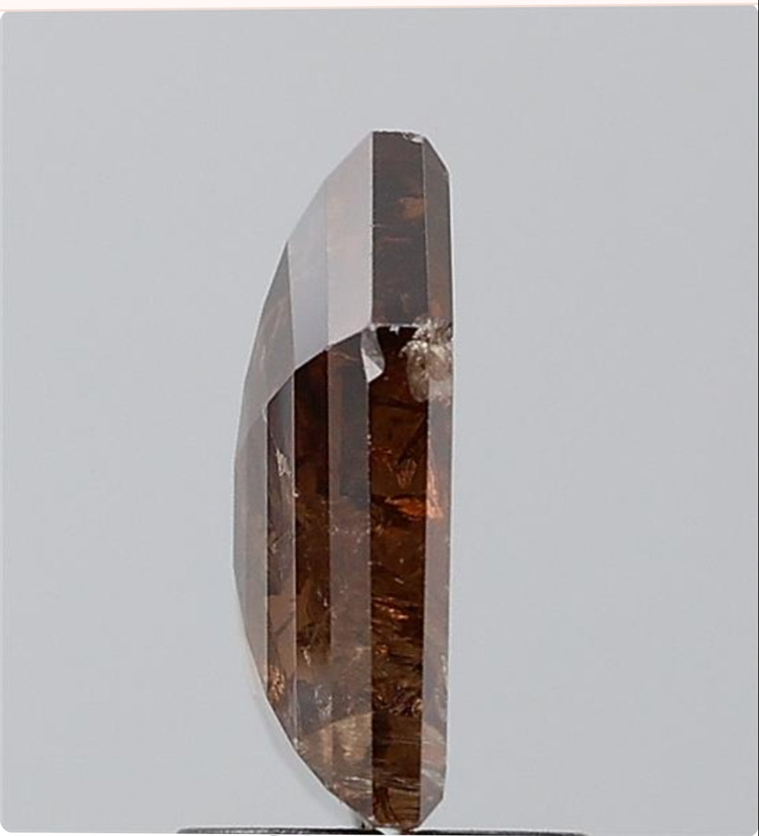 2.48 ct. Pentagon Step Cut Natural Brown Colour Diamond