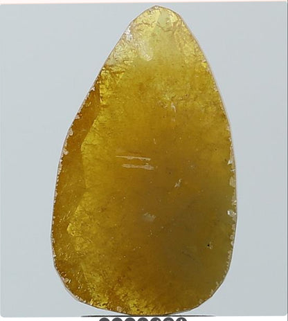 2.19 ct. Pear Mat Pattern Cut Natural yellow Colour Rustic Diamond