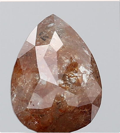 1.18 ct. Pear Rose Cut Natural Red Colour Rustic Diamond