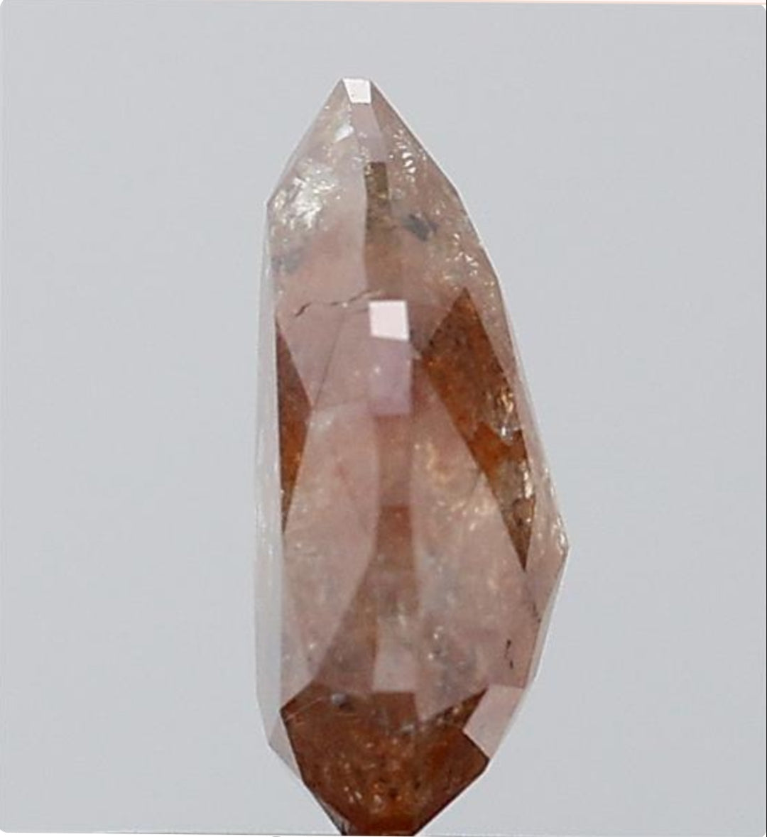 1.18 ct. Pear Rose Cut Natural Red Colour Rustic Diamond