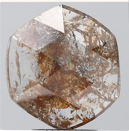 2.29 ct. Hexagon Rose Cut Red Colour Rustic Diamond