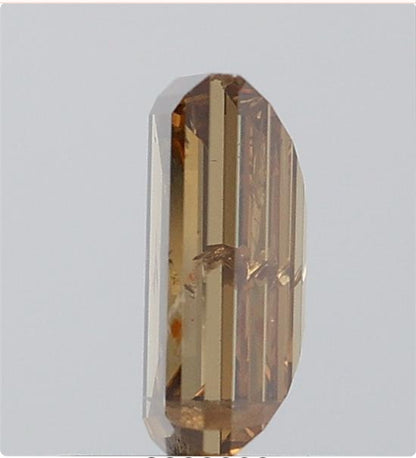 1.24 Baguette Cut Natural Brown Colour Diamond