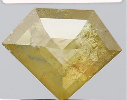 1.03 ct. Pentagon Step Cut Natural yellow Colour Rustic Diamond