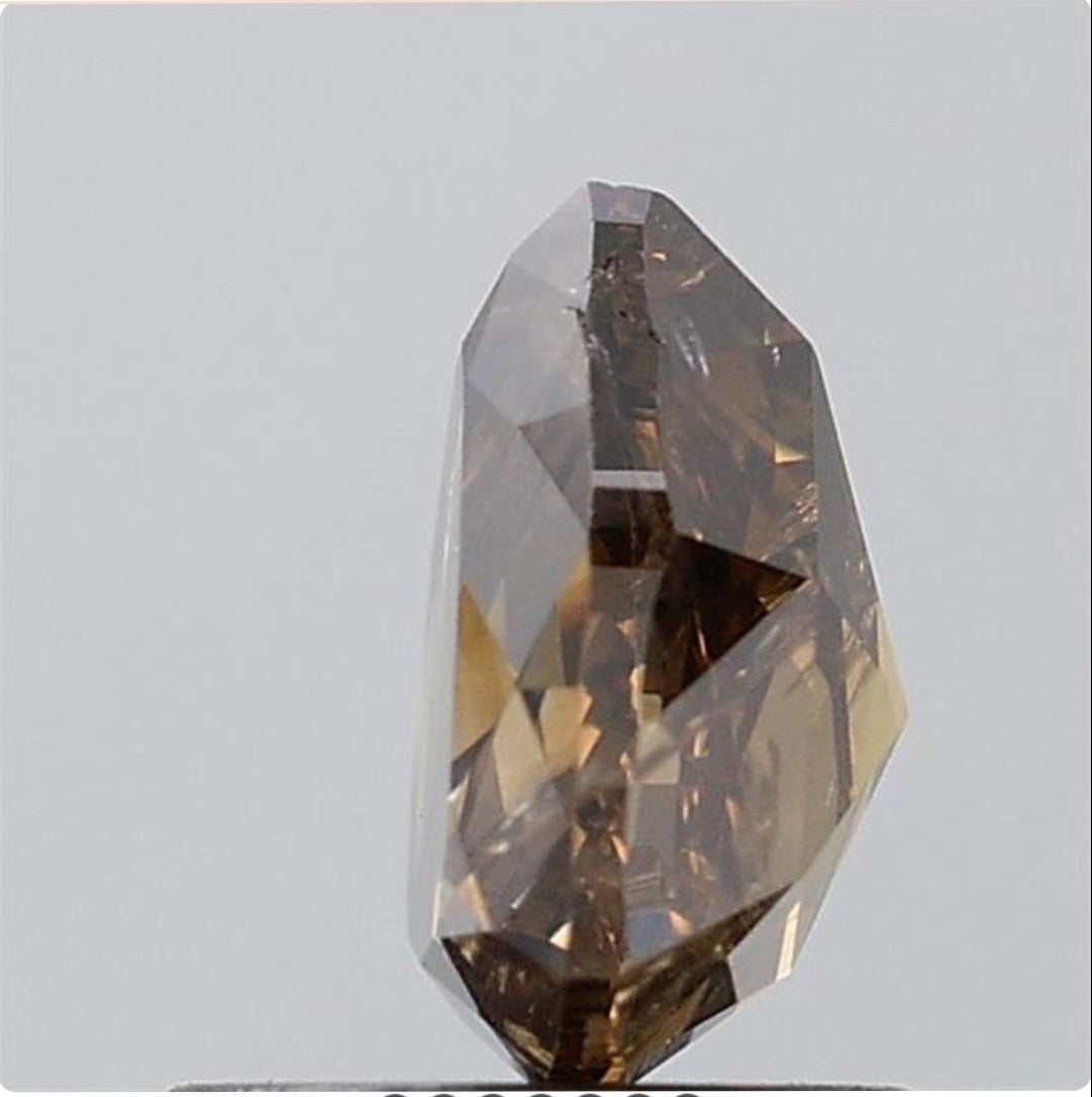 1.40 ct. Trillion Rose Cut Natural Brown Colour Diamond