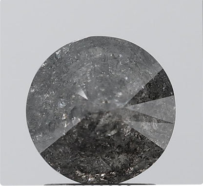 2.04 ct. Round Brilliant Cut Natural Salt and pepper Diamond