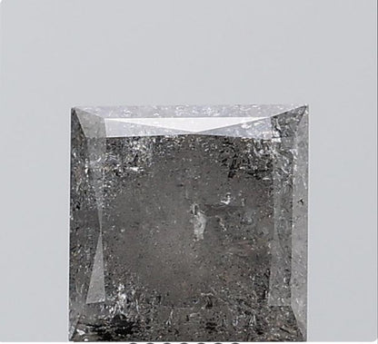 1.39 ct. Princess Cut Natural Salt and pepper Diamond