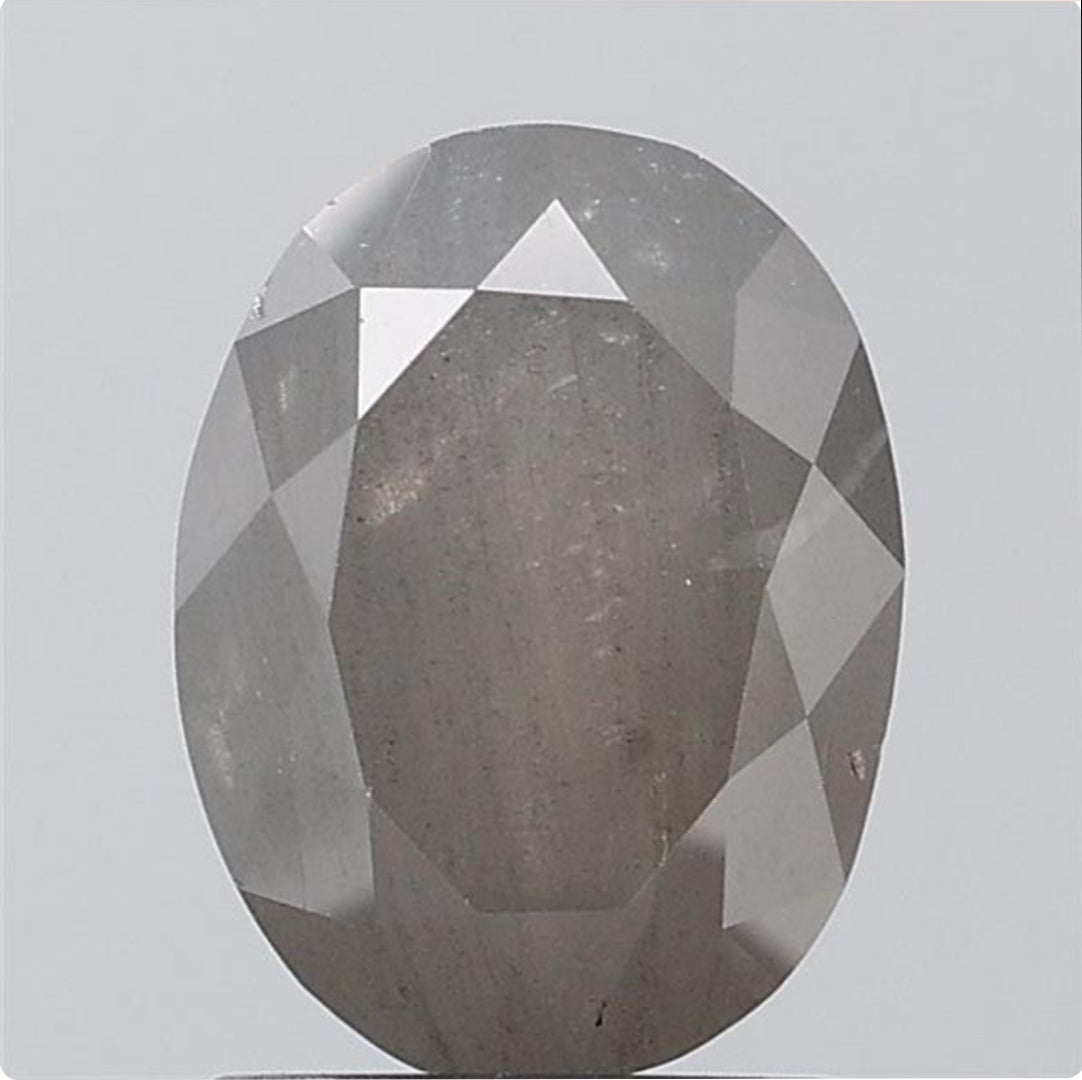 2.22 ct. Oval Modified Cut Natural Salt and pepper Diamond