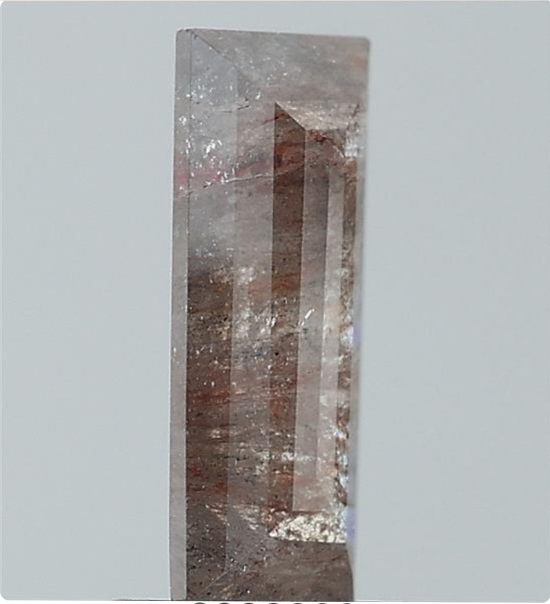 1.27 ct. Baguette Rosecut Natural Salt and pepper Rustic Diamond