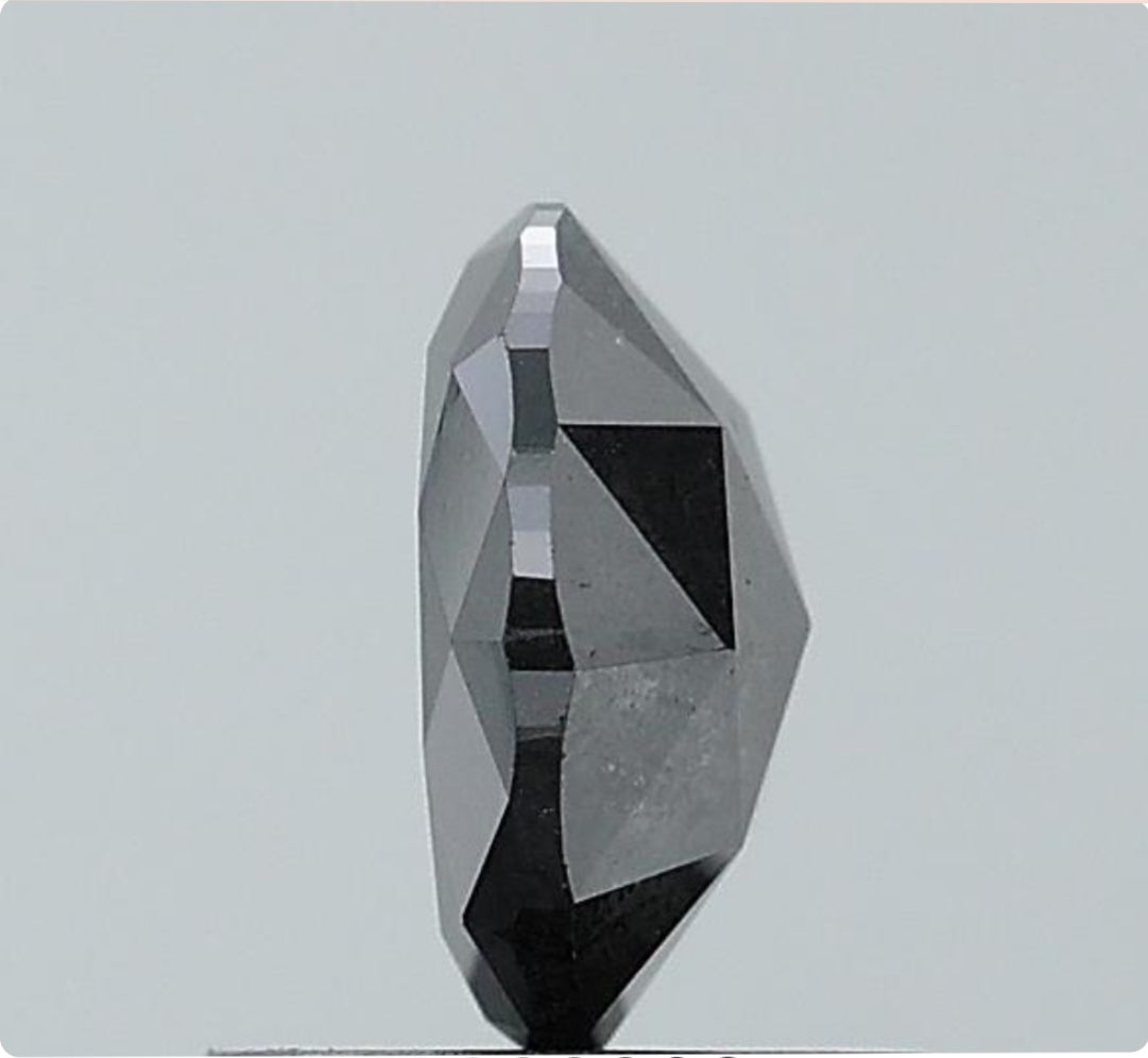 1.18 ct. Round Rosecut Natural Salt and pepper Diamond