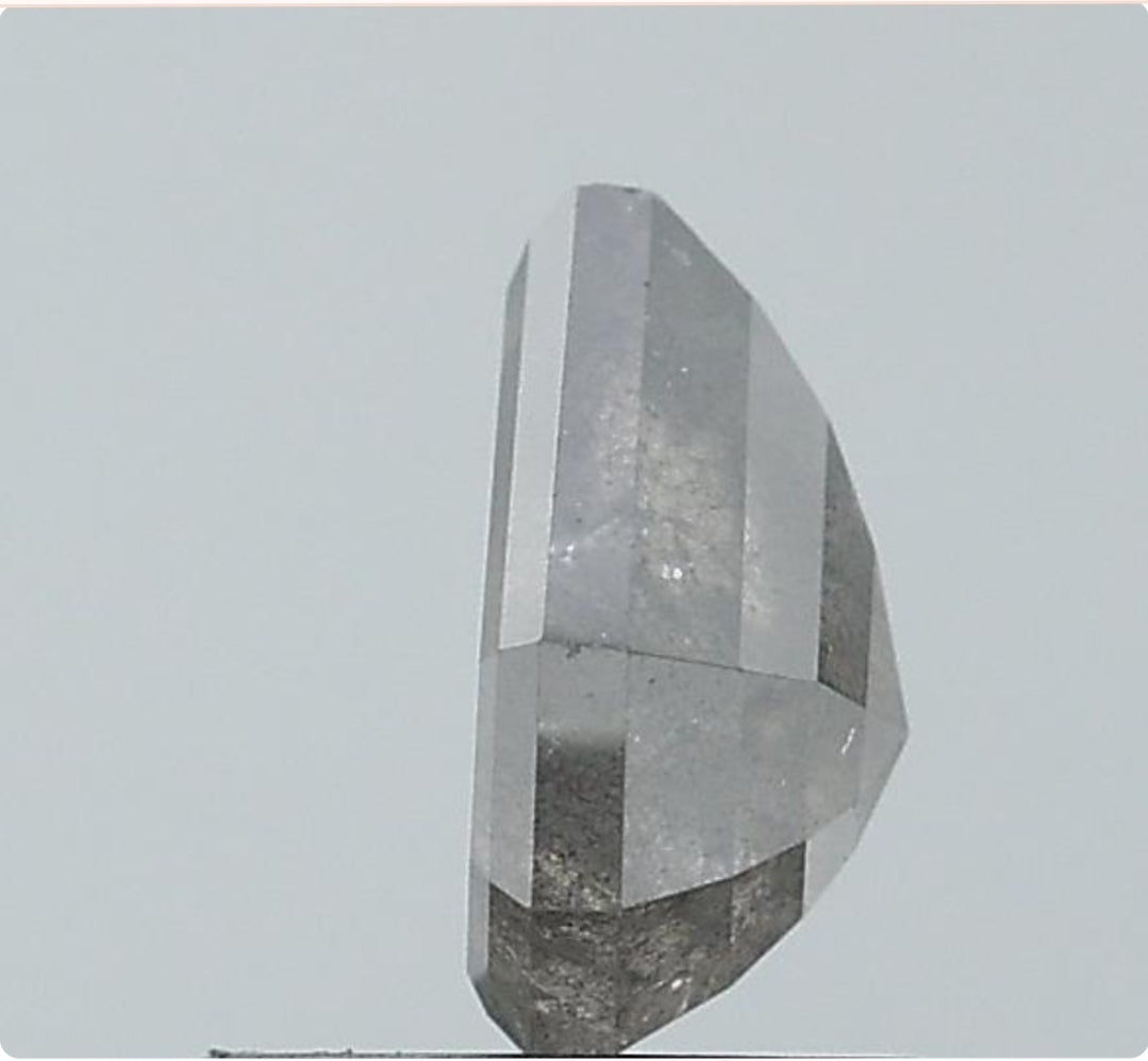 1.28 ct. Shield Stepcut Natural Salt and pepper Diamond