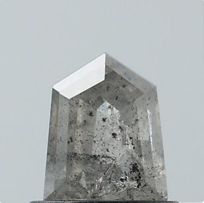 0.81 ct. Shield Stepcut Natural Salt and pepper Diamond