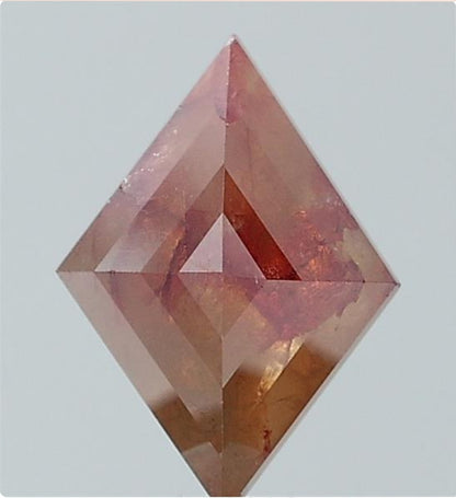 1.46 ct. Lozenge Stepcut Natural Red Colour Rustic Diamond