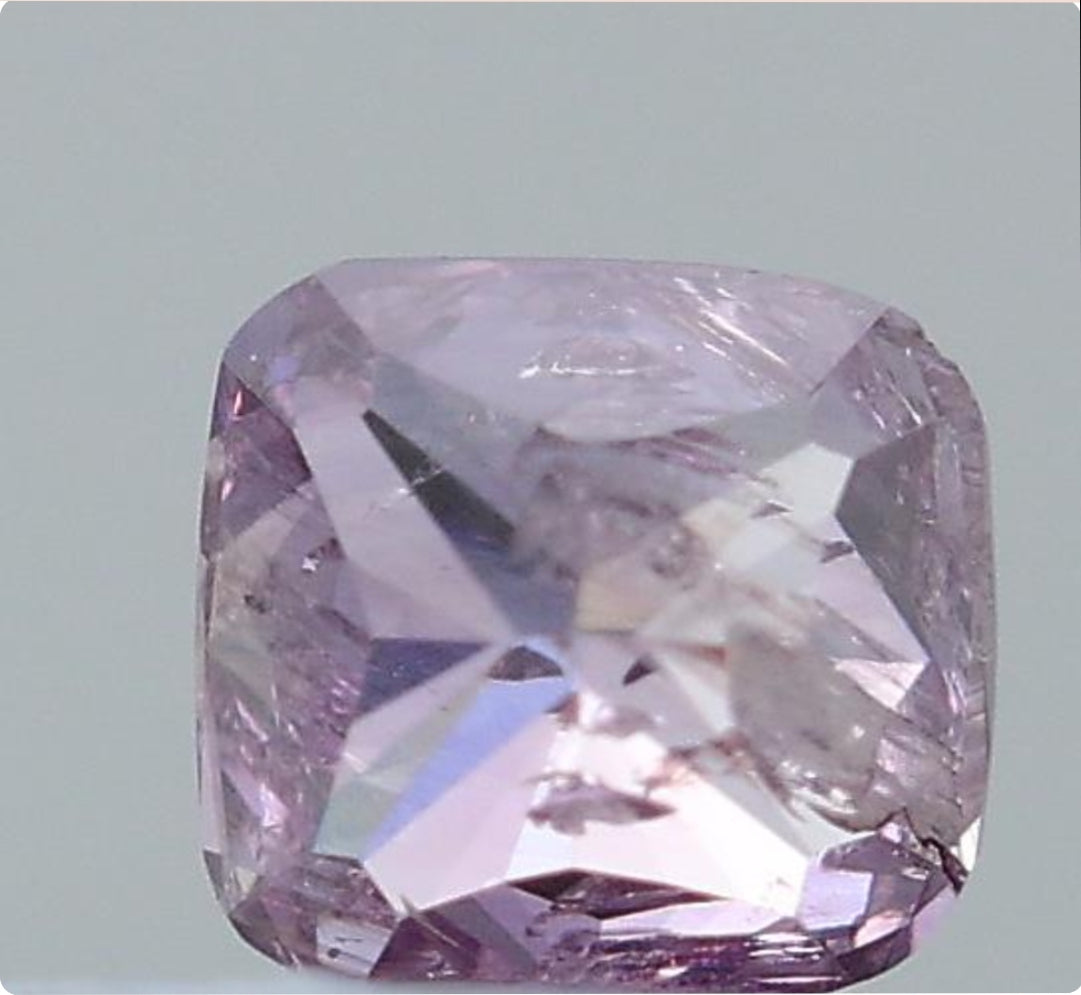 0.09 ct Cushion Modified Natural purple Pink Colour Diamond